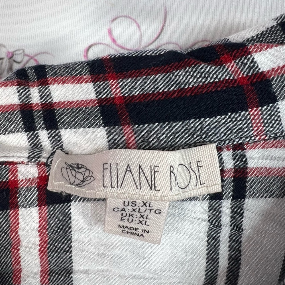 Eliane rose dress or long top plaid Chic Plaid Button-Down Shirt for Women - Picture 12 of 15